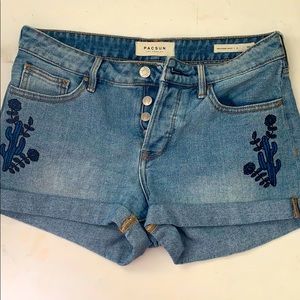 Denim shorts
